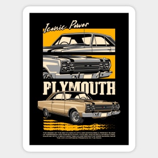 Plymouth GTX 426 Hemi Muscle Car Sticker